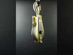 10KN เครื่องมือการก่อตั้งหอคอย สามล้อ สแตนเลส Hoisting Tackle กรอบสแตนเลสกระปุก