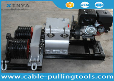 ซื้อ 50kN ดับเบิลกลอง Speed ​​Fast กว้านดึงสายและวางกับเครื่องยนต์เบนซิน online manufacture