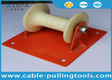 ซื้อ เส้นตรงไฟฟ้าเคเบิลดึงลูกกลิ้งไนล่อนล้อสำหรับสายเคเบิลใต้ดินวาง online manufacture
