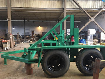 ซื้อ ความจุ 12 Ton Cable Drum Trailer พร้อมด้วยเบรคมือและเบรกอากาศสำหรับการก่อสร้างสายเคเบิ้ล online manufacture