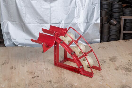 ซื้อ รอลเลอร์ป้องกันทางเข้าสายไฟฟ้าภาระหนักซีรีส์ B สําหรับการดึงสายไฟฟ้าใต้ดิน ขนาดกระบอก 80-200 มม. และน้ําหนัก 17-23 กิโลกรัม online manufacture