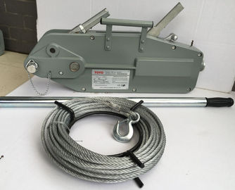 เครื่องมือก่อสร้าง Line Basic Tirfor 32 KN รอกสลิงรวมลวดสลิง 20m
