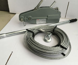 เครื่องมือก่อสร้าง Line Basic Tirfor 32 KN รอกสลิงรวมลวดสลิง 20m