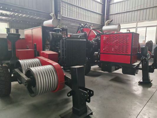 SA-YQ60 60KN เครื่องดึงสายไฟฟ้าไฮดรอลิก พร้อมเครื่องยนต์ดีเซลสําหรับการนําสาย