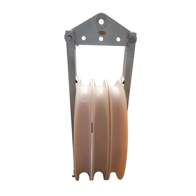 508 ซีรี่ย์ MC ไนลอน Sheave วงกลมขนาดใหญ่ Stringing Pulley Block สําหรับการก่อสร้างพลังงาน