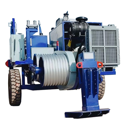 เครื่องดึงสายไฟฟ้าไฮดรอลิก 18 ตัน อุปกรณ์ดึงสายไฟฟ้าสําหรับการก่อสร้างสายส่ง