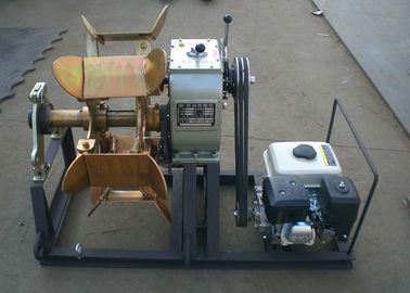 ที่มีประสิทธิภาพสูง 30KN เคเบิ้ลกว้านดึงสาย / Winch กับเครื่องยนต์เบนซิน