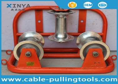 พื้นดินมุม Pulley คบบล็อกสำหรับการส่งสายคบอุปกรณ์ที่มี 3 ล้อ