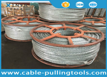หกเหลี่ยม 12 Strands สังกะสีป้องกันการบิดเกลียวสายเชือกลวดเหล็กกล้า Pilot Rope